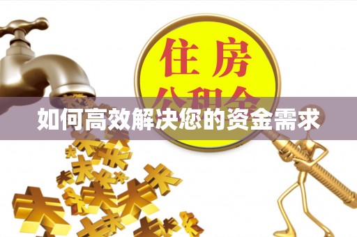 商都如何高效解决您的资金需求